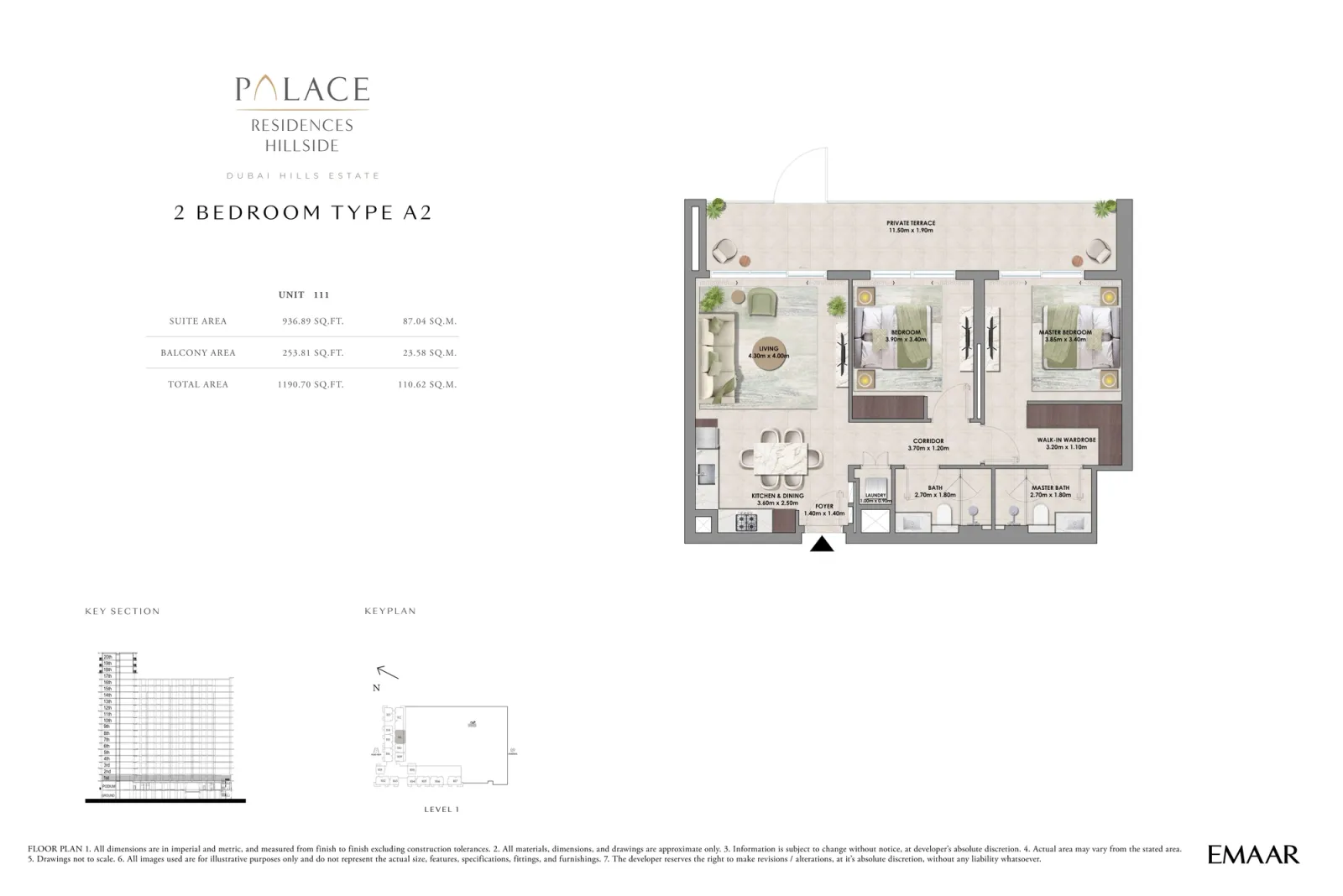 Floor plan for Type A2