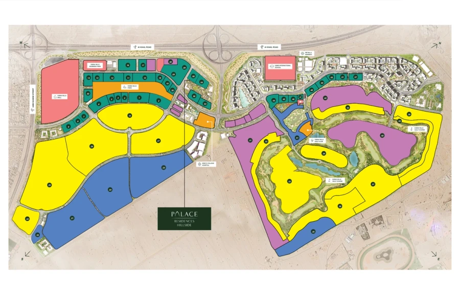 Palace Residences Hillside master plan