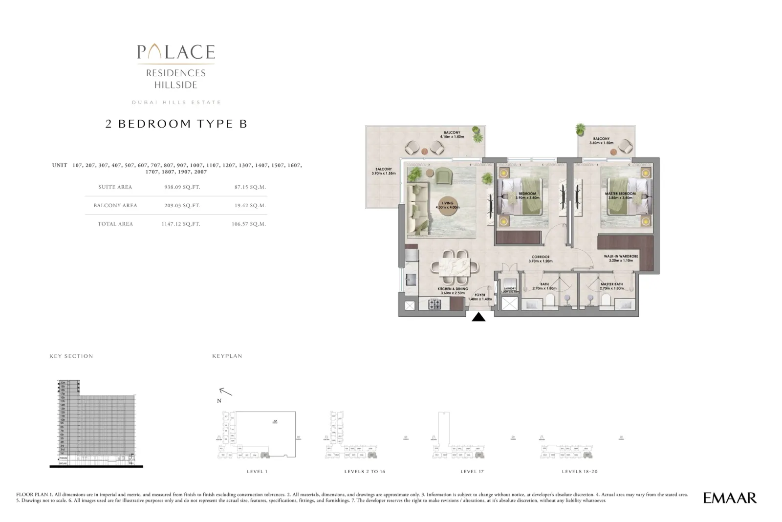 Floor plan for Type B