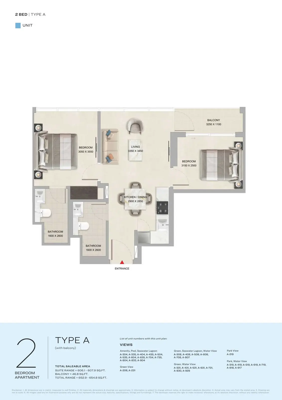 Floor plan for Type A