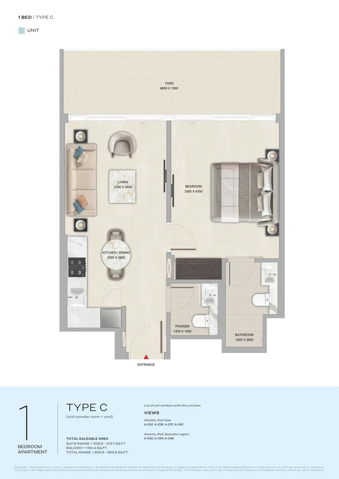Floor plan for Type C