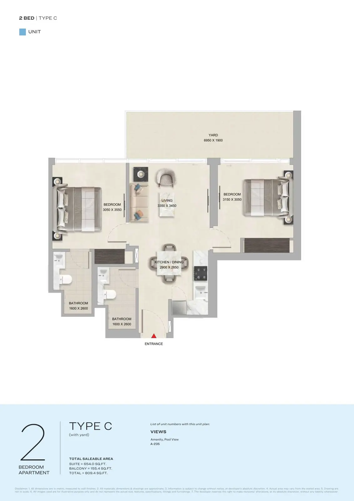 Floor plan for Type C
