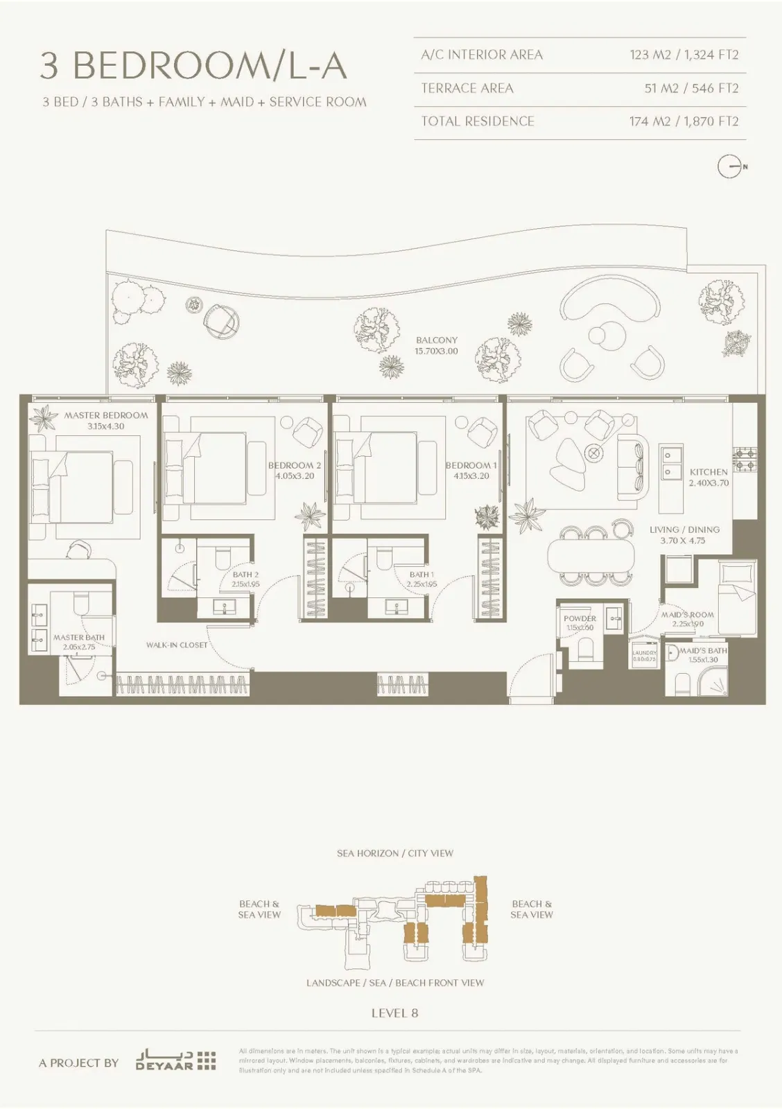 Floor plan for Type B