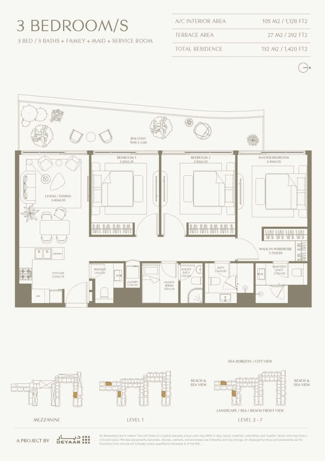 Floor plan for Type A