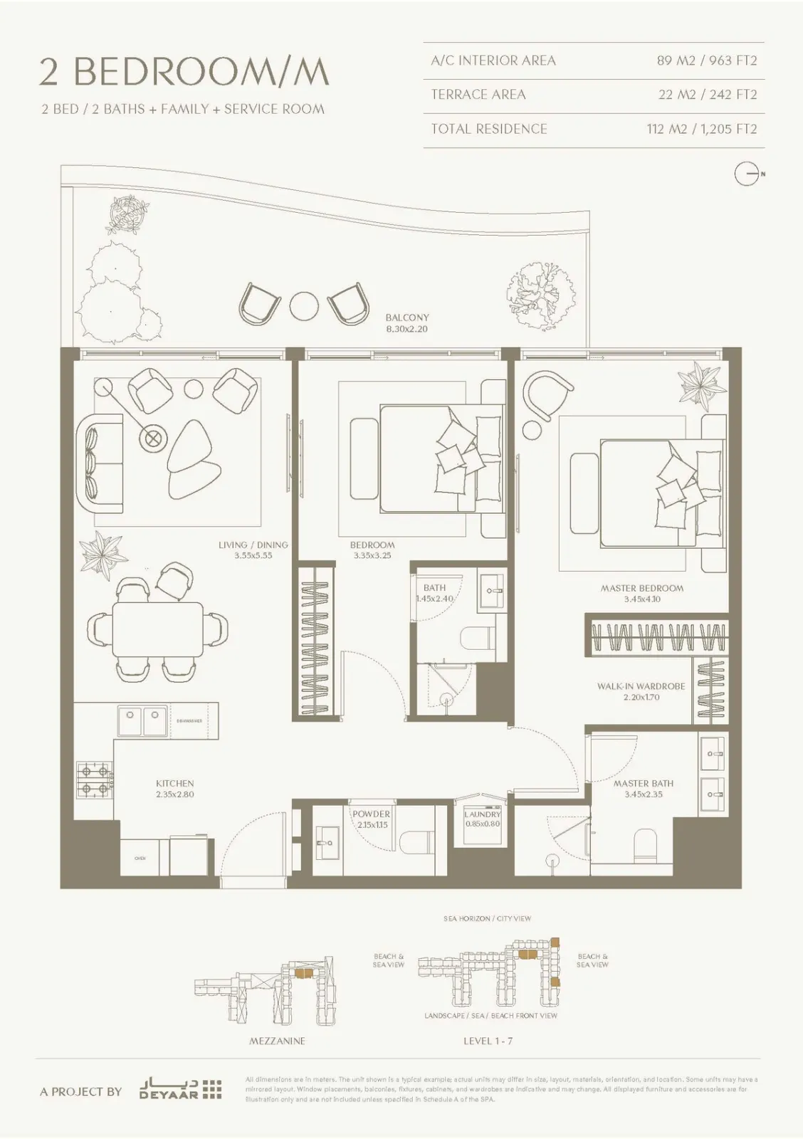 Floor plan for Type B