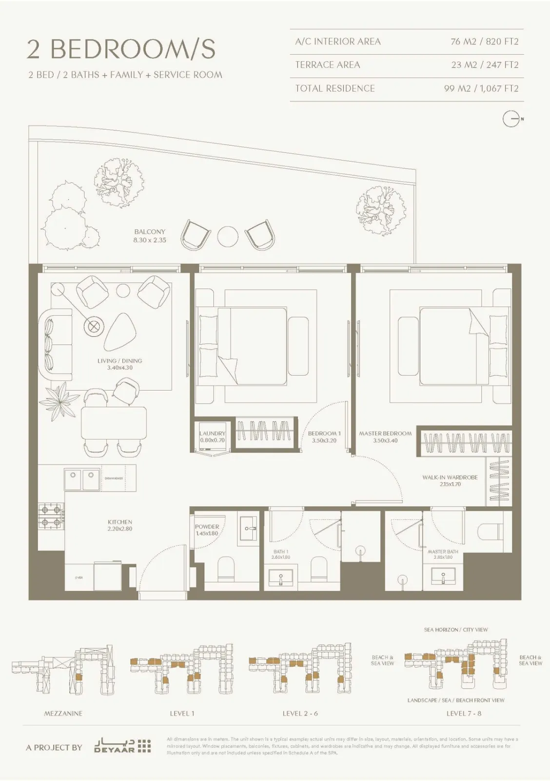 Floor plan for Type A