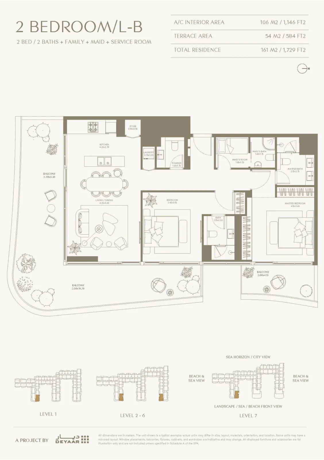 Floor plan for Type F