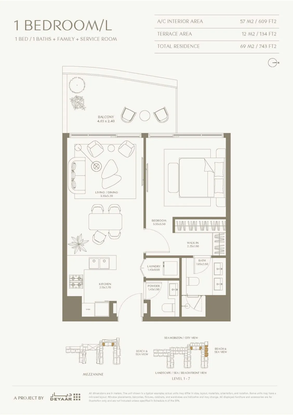 Floor plan for Type B