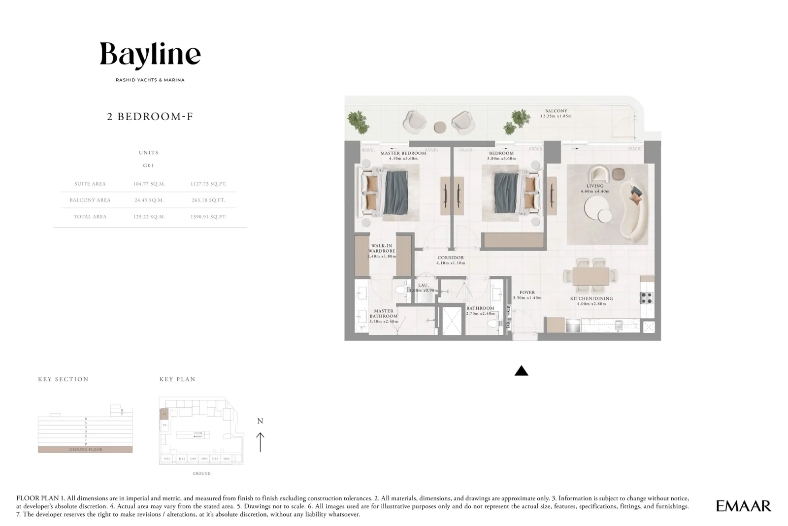 Floor plan for Type F
