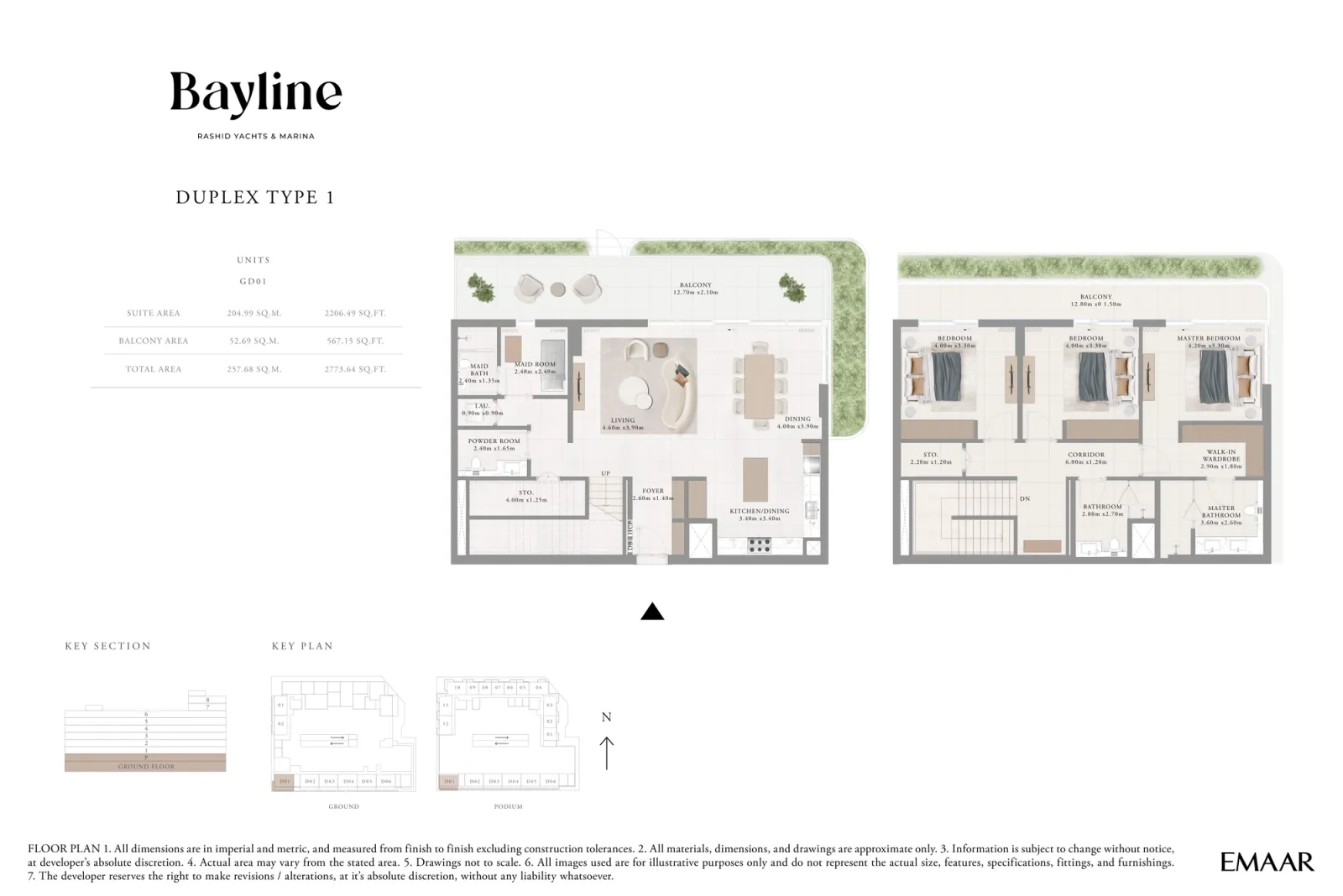 Floor plan for Type 1