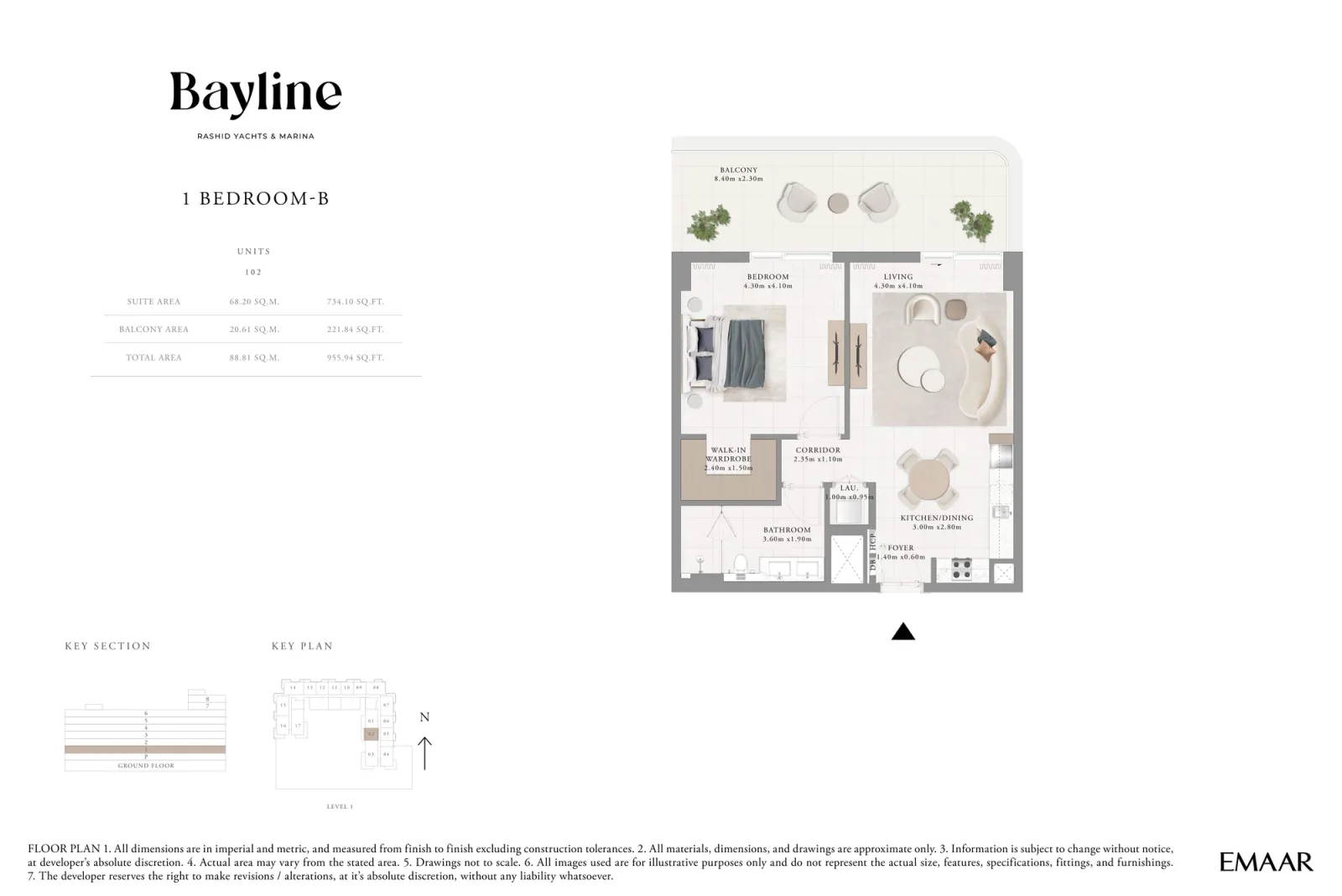 Floor plan for Type B