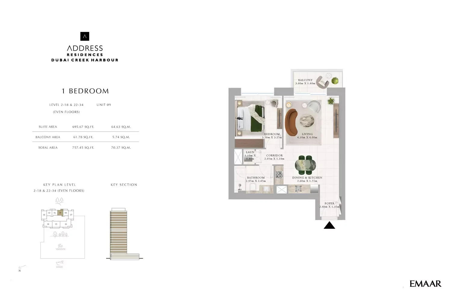 Floor plan for Type N