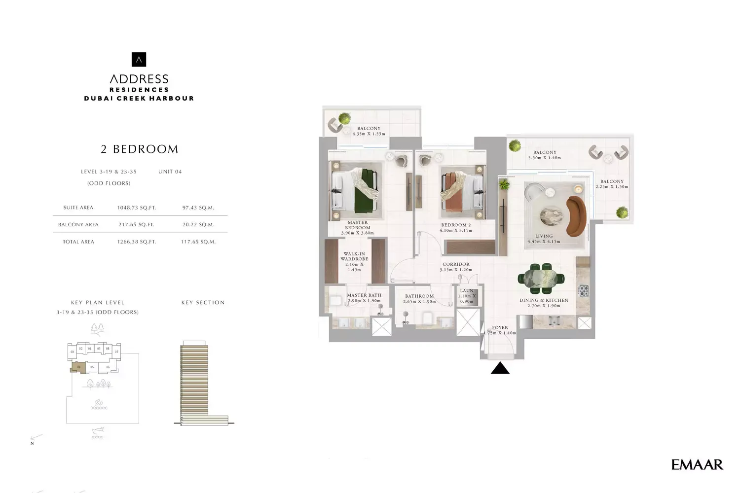 Floor plan for Type F