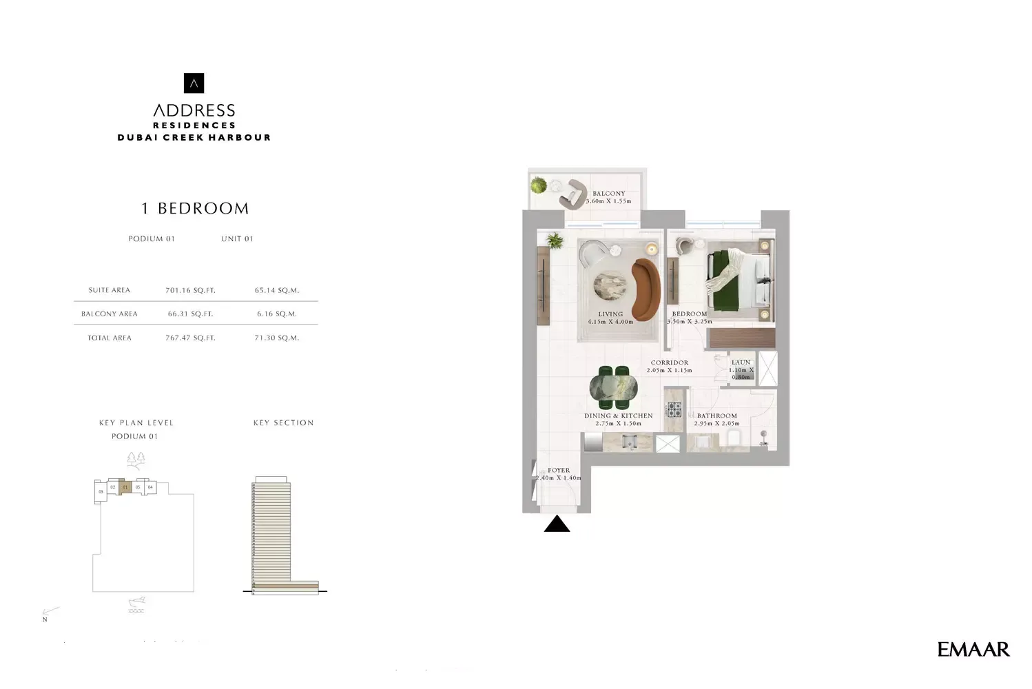 Floor plan for Type A