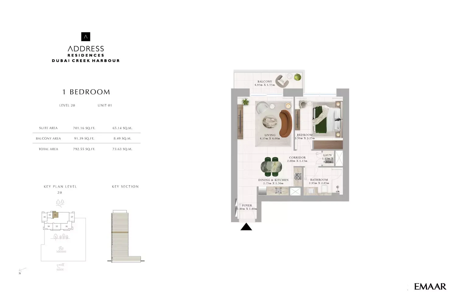 Floor plan for Type H