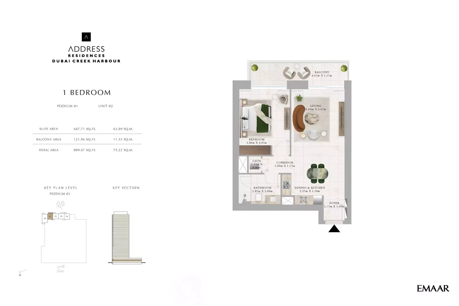 Floor plan for Type B