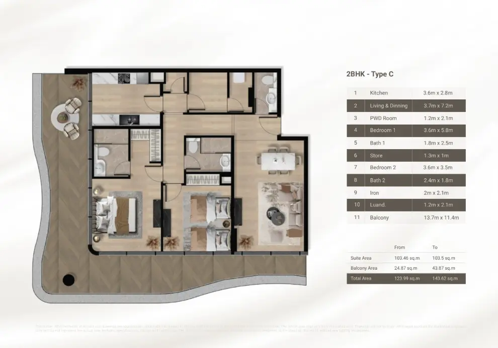 Floor plan for Type C