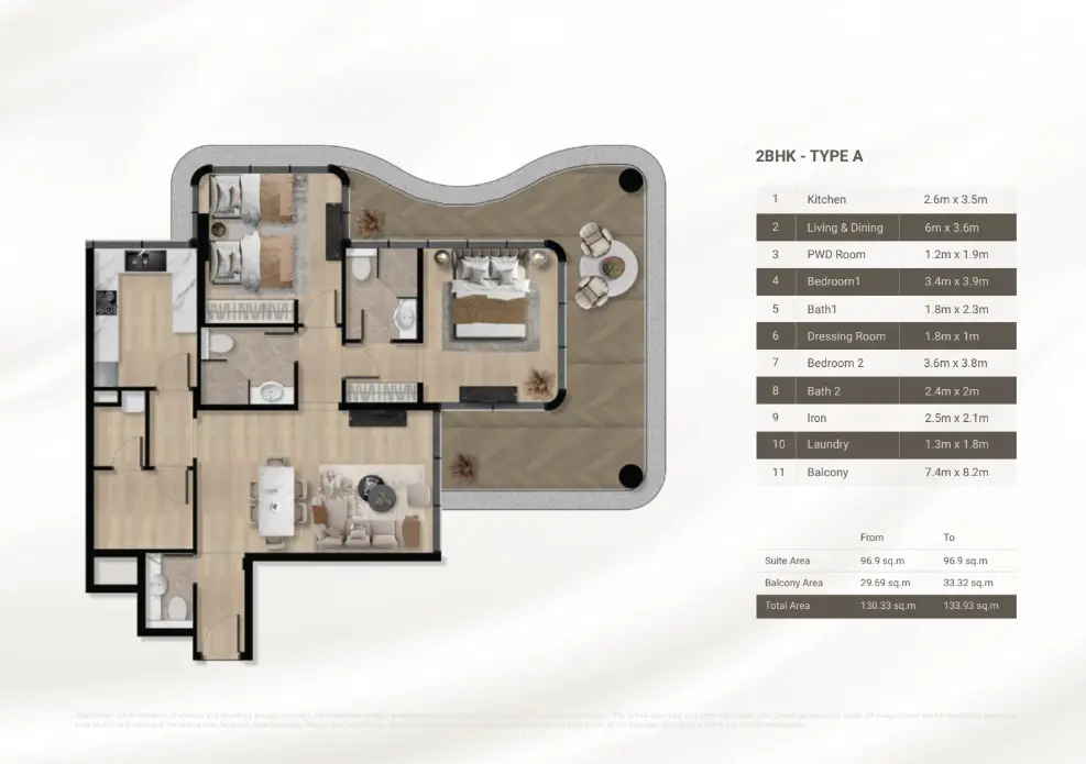 Floor plan for Type A