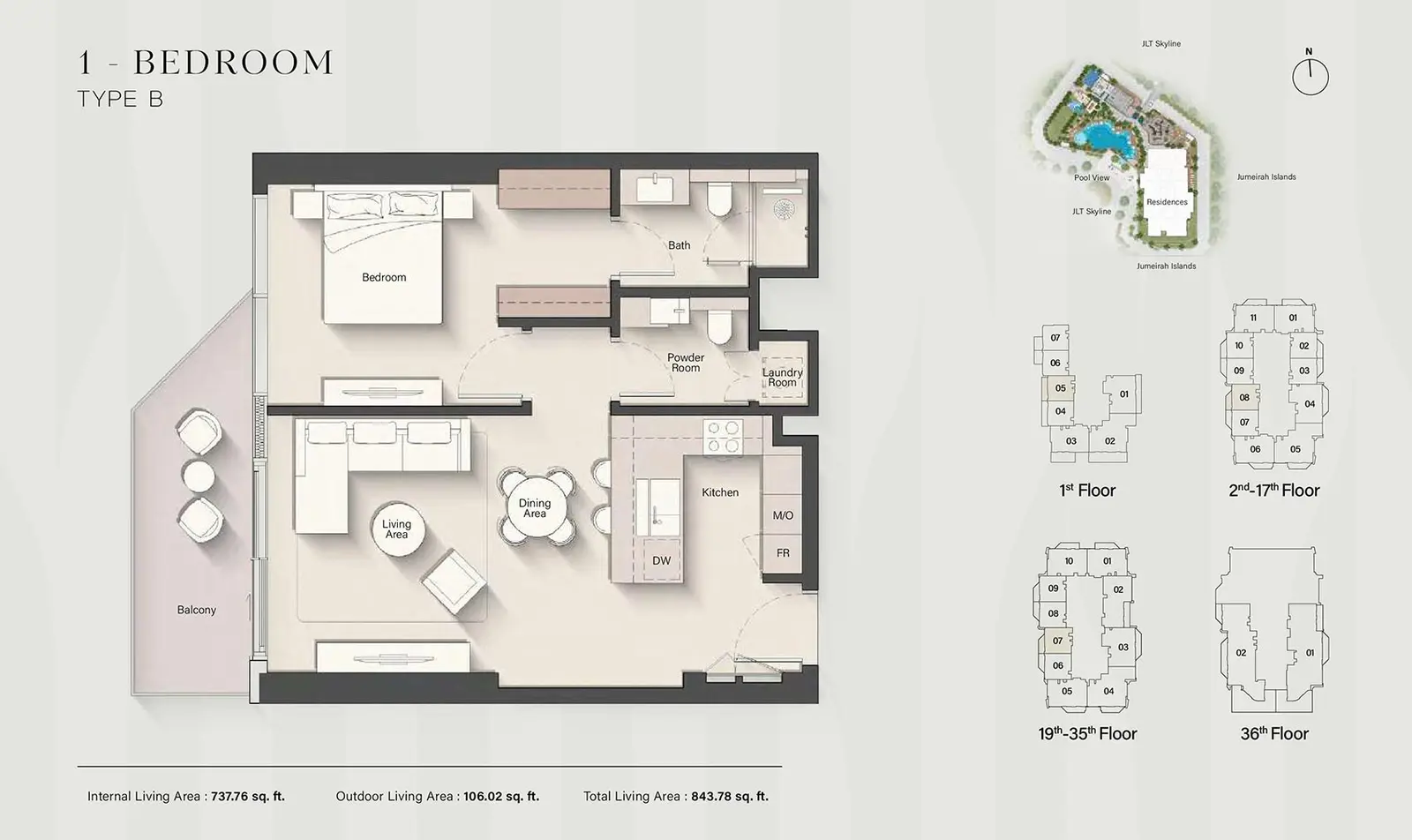 Floor plan for Type B