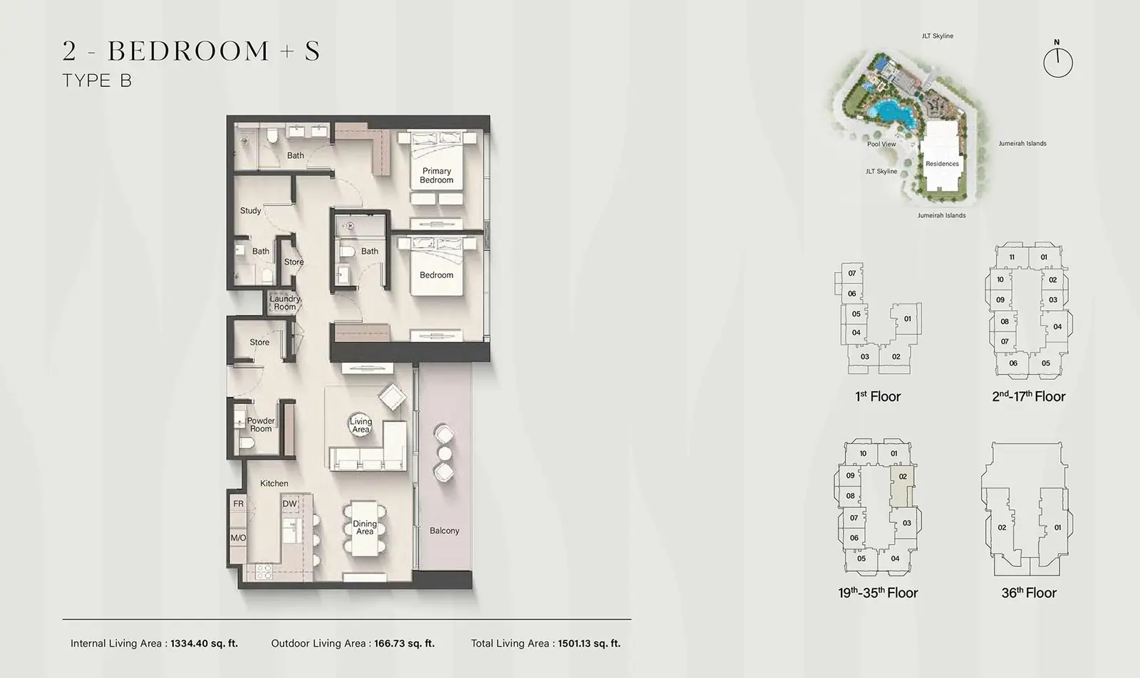 Floor plan for Type B-S