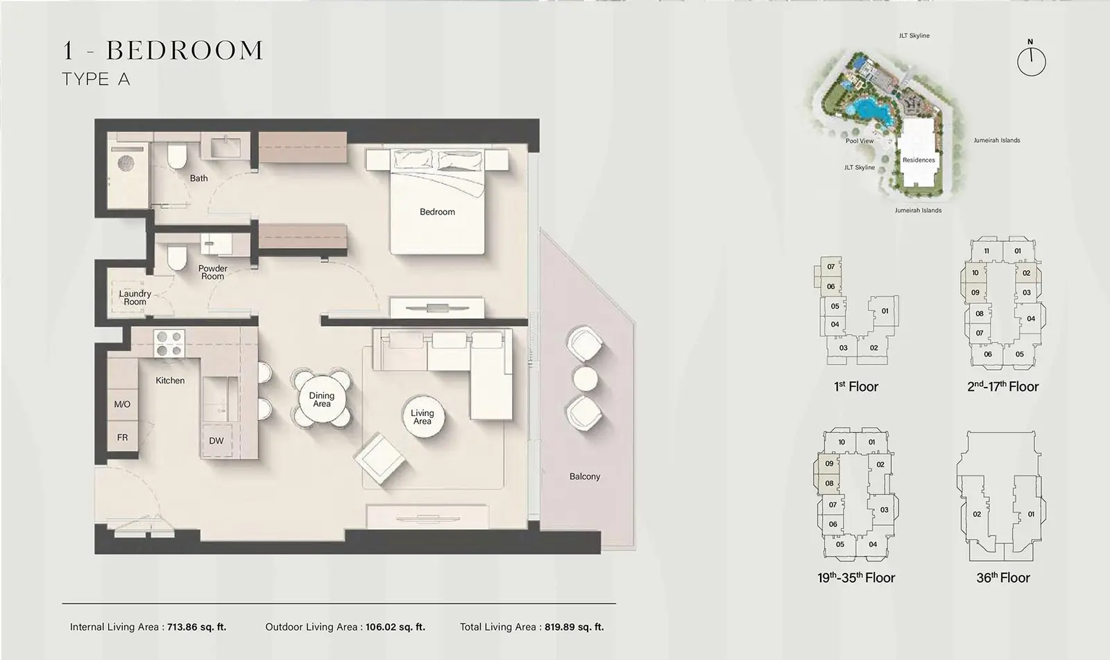 Floor plan for Type A