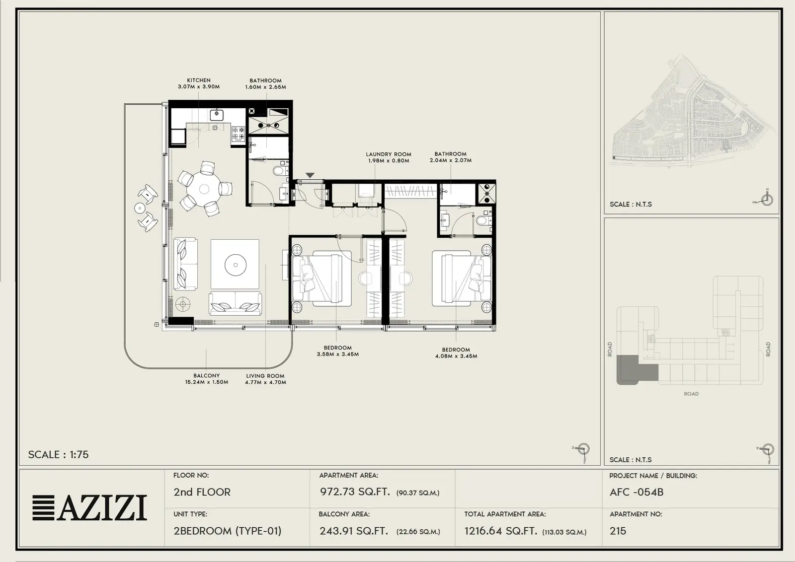 Floor plan for Type 01