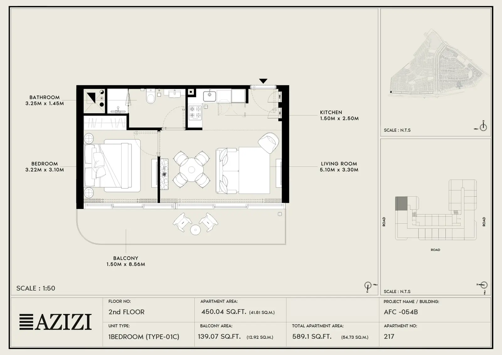 Floor plan for Type 01C