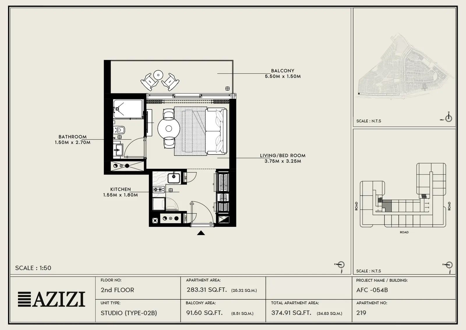 Floor plan for Type 02B