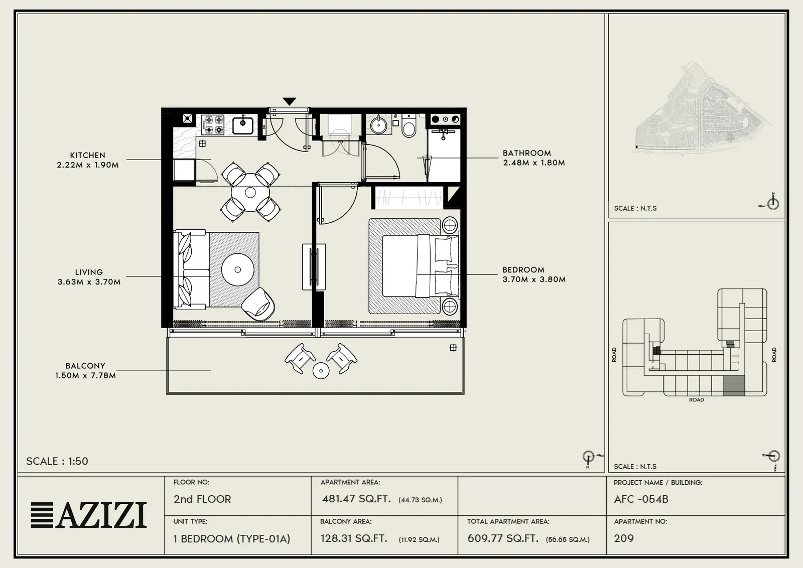 Floor plan for Type 01A