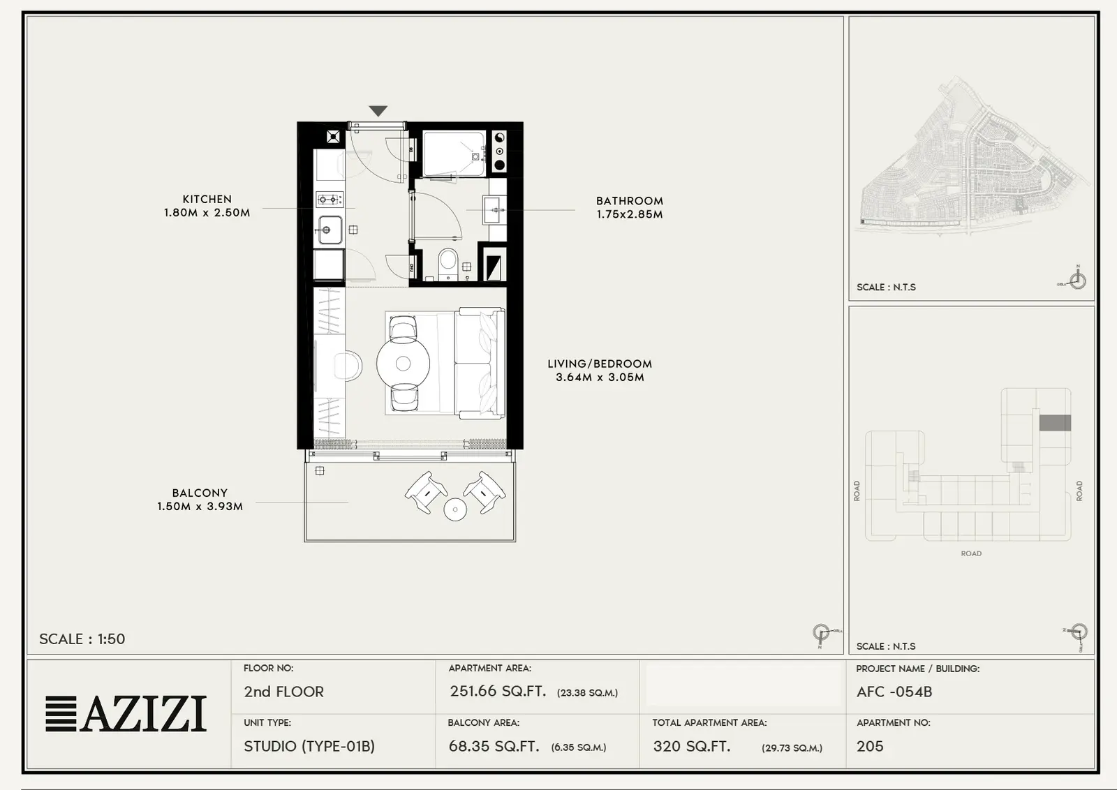 Floor plan for Type 01B