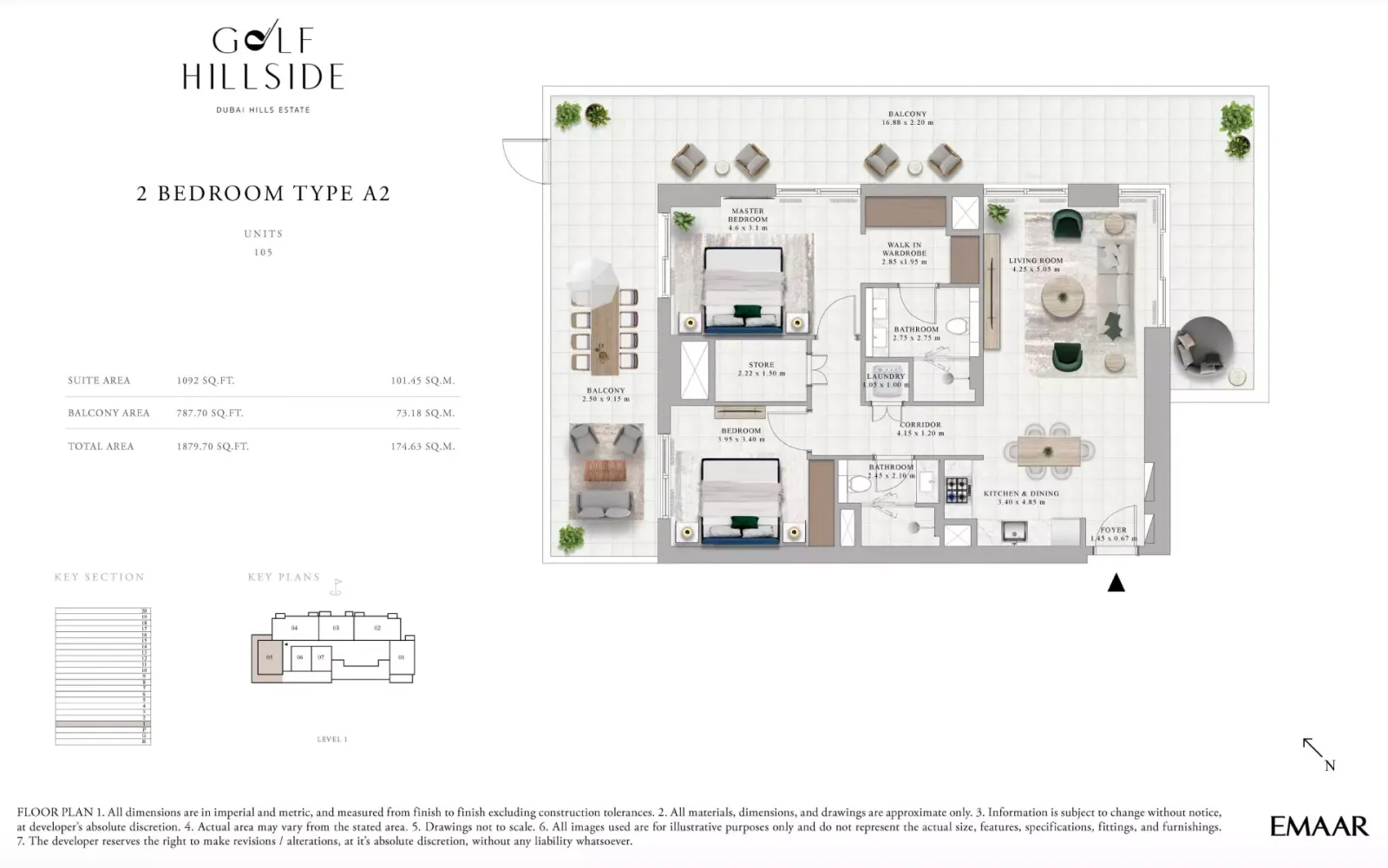 Floor plan for Type A2
