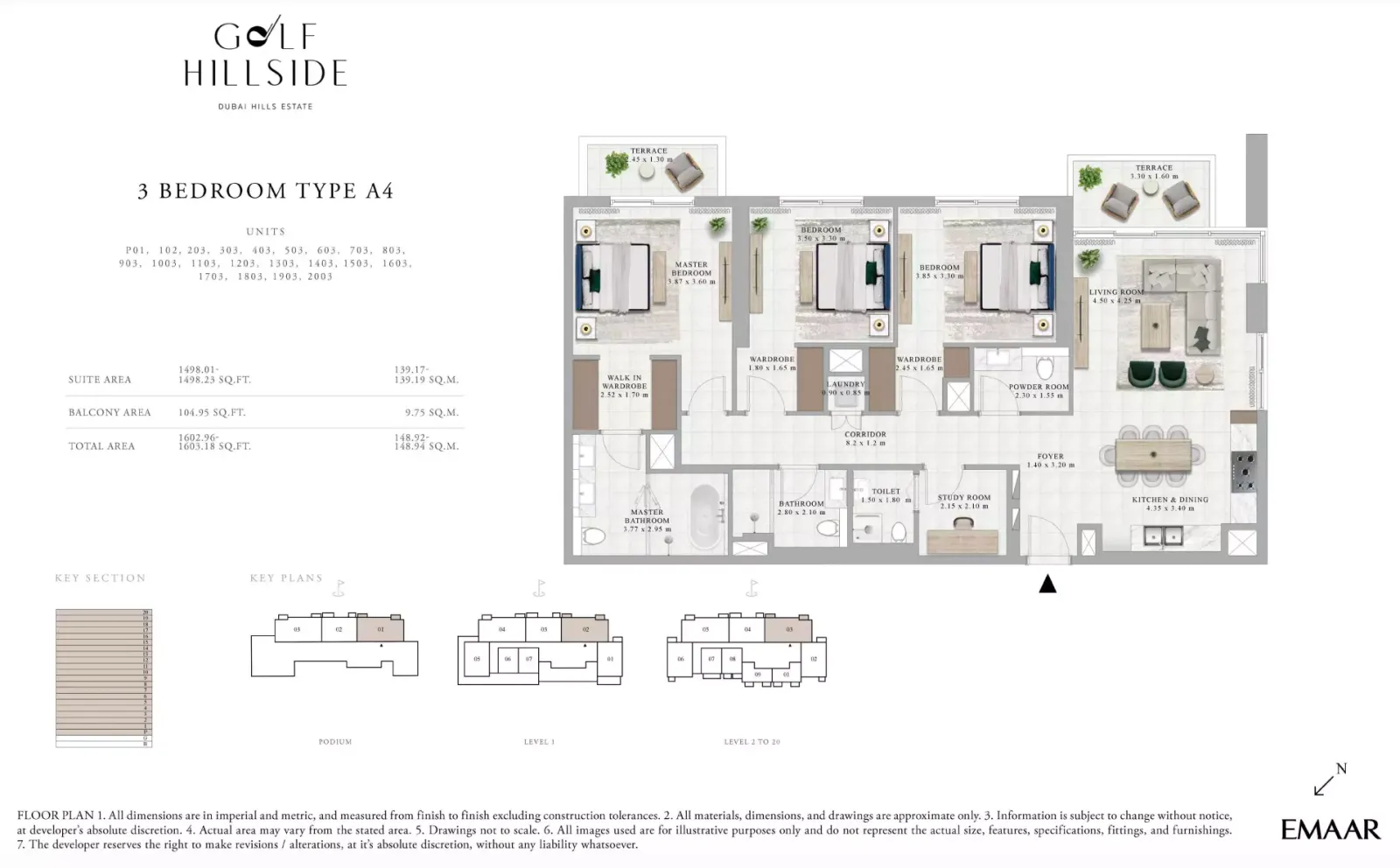 Floor plan for Type A4