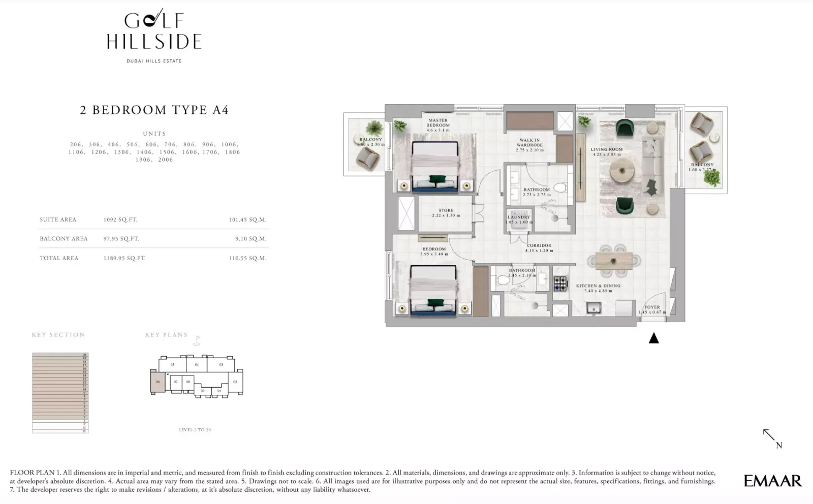 Floor plan for Type A4