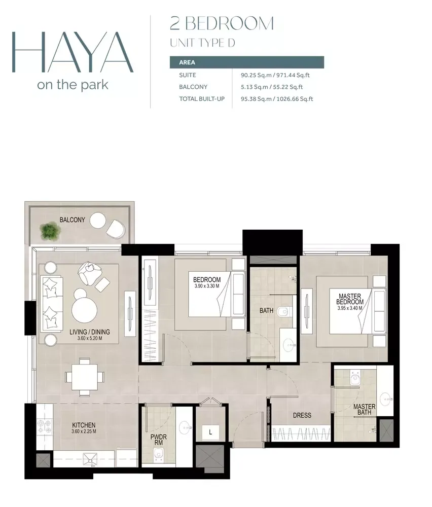 Floor plan for Type D