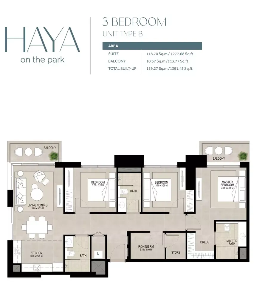 Floor plan for Type B