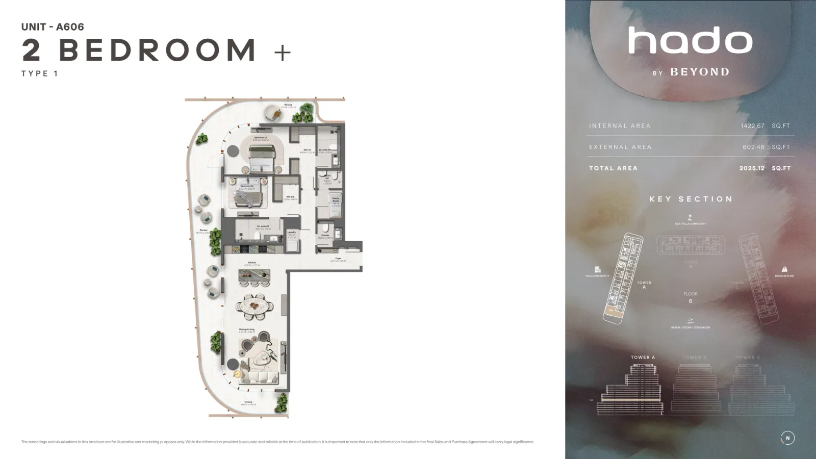 Floor plan for Type 1A