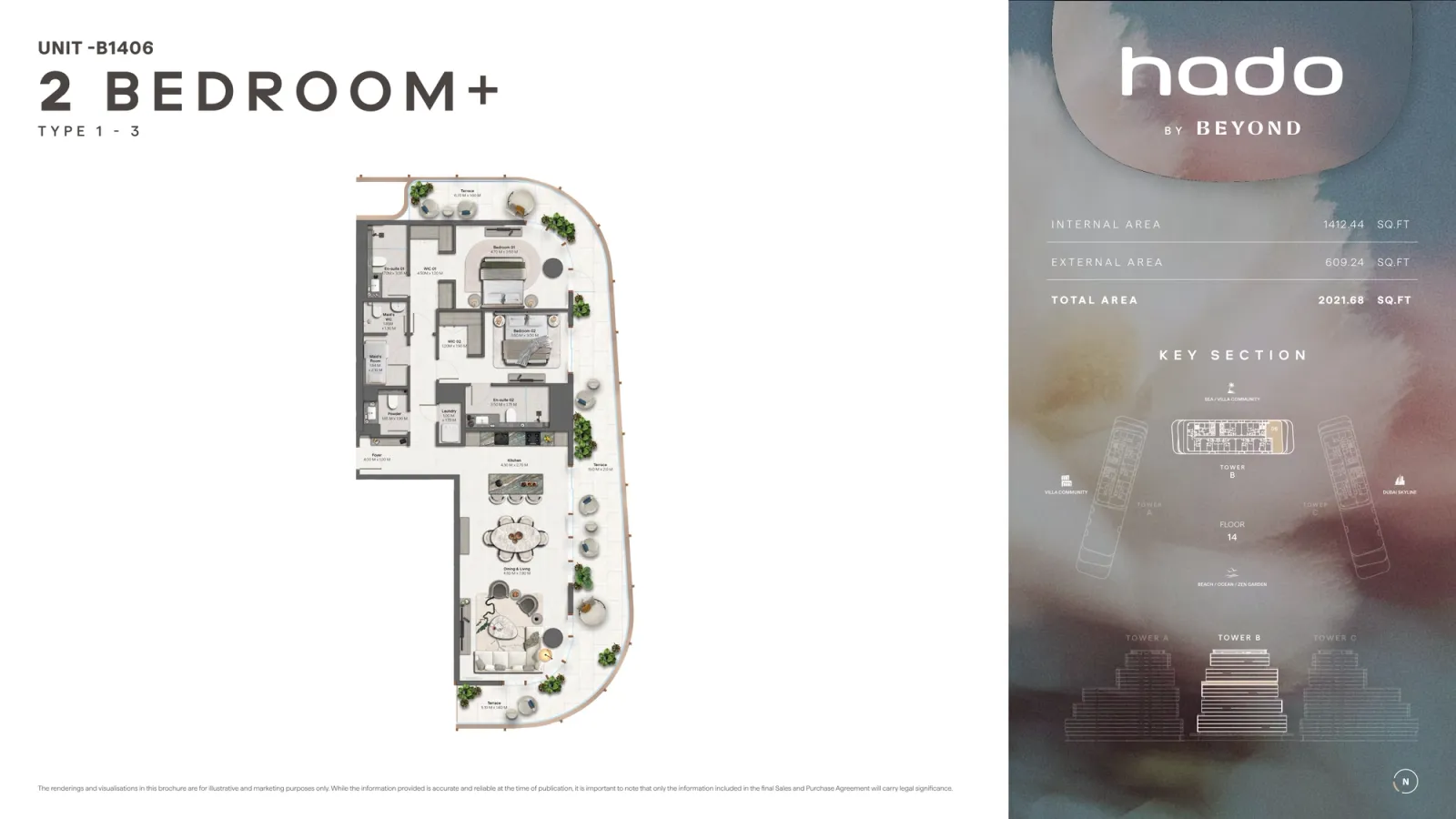 Floor plan for Type 1.3A