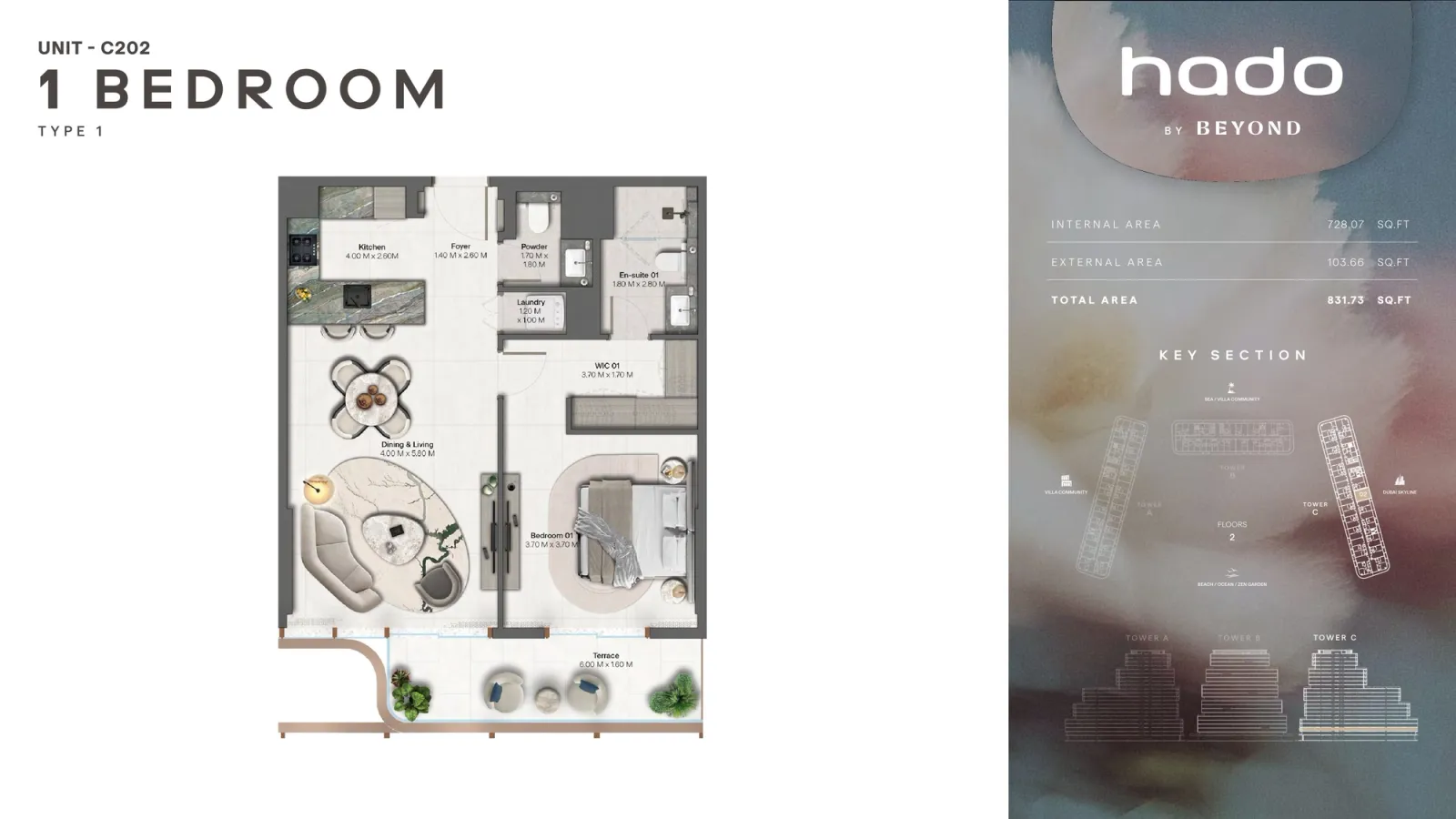 Floor plan for Type 1