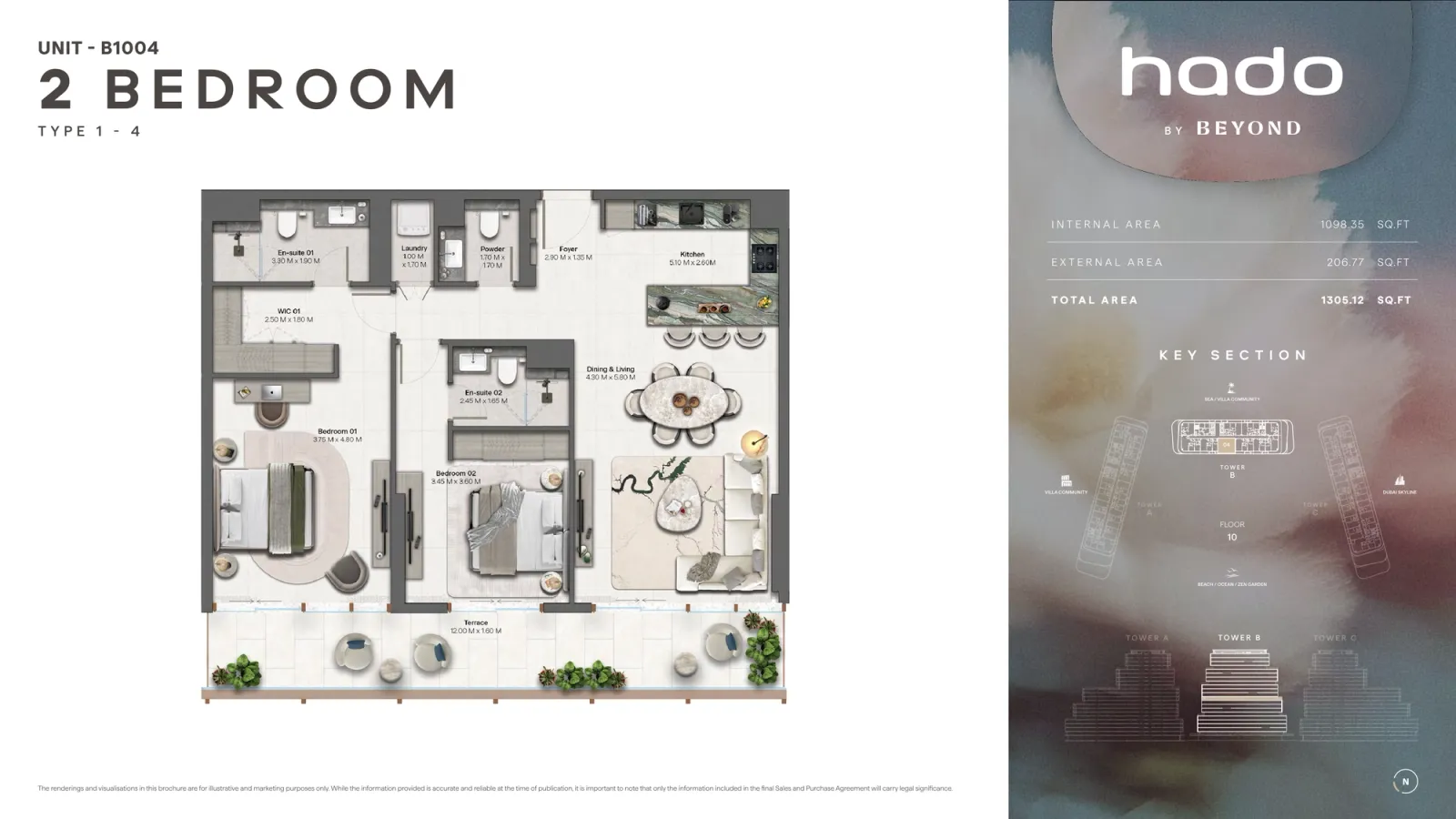 Floor plan for Type 1.4