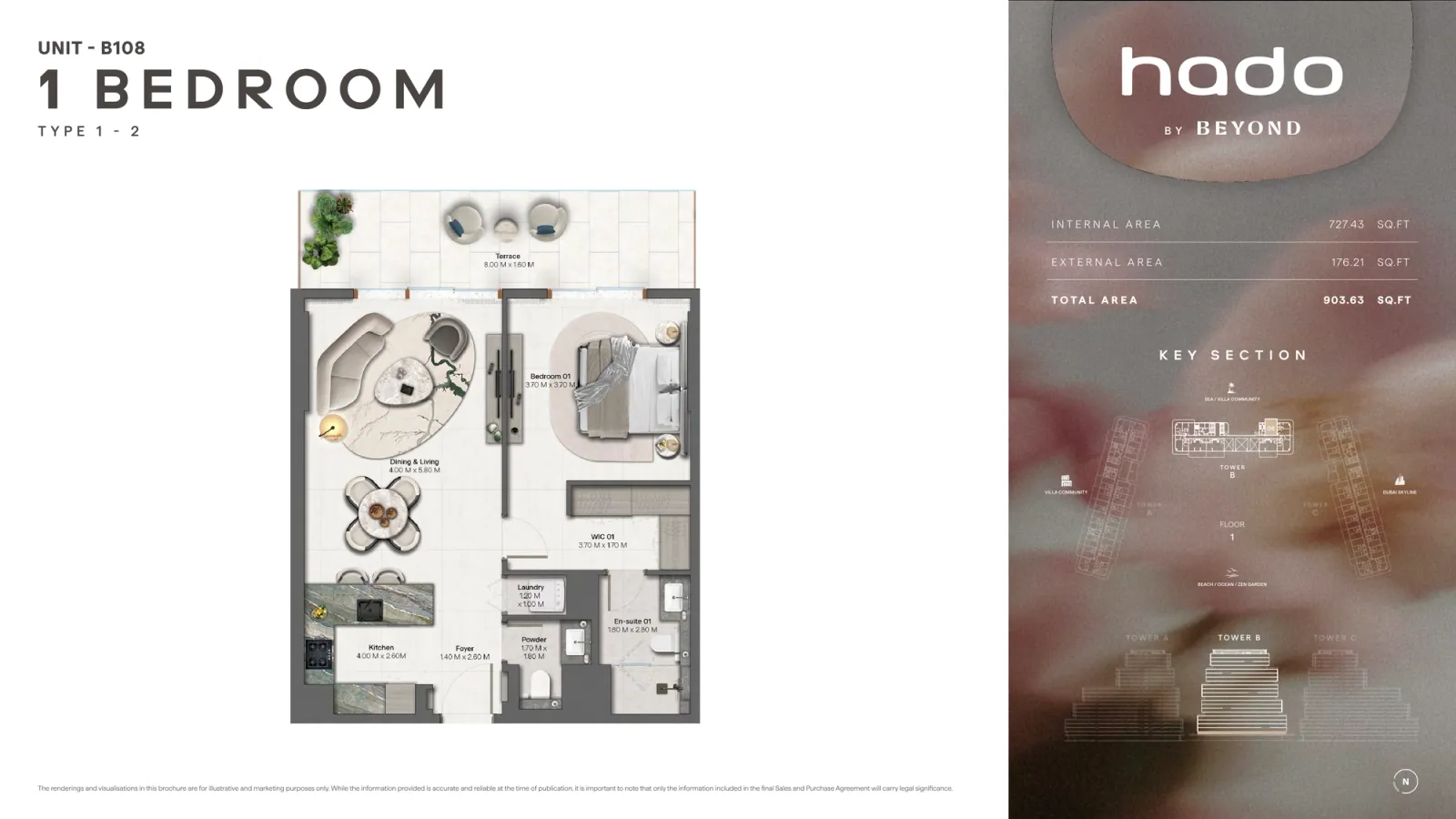 Floor plan for Type 1.2
