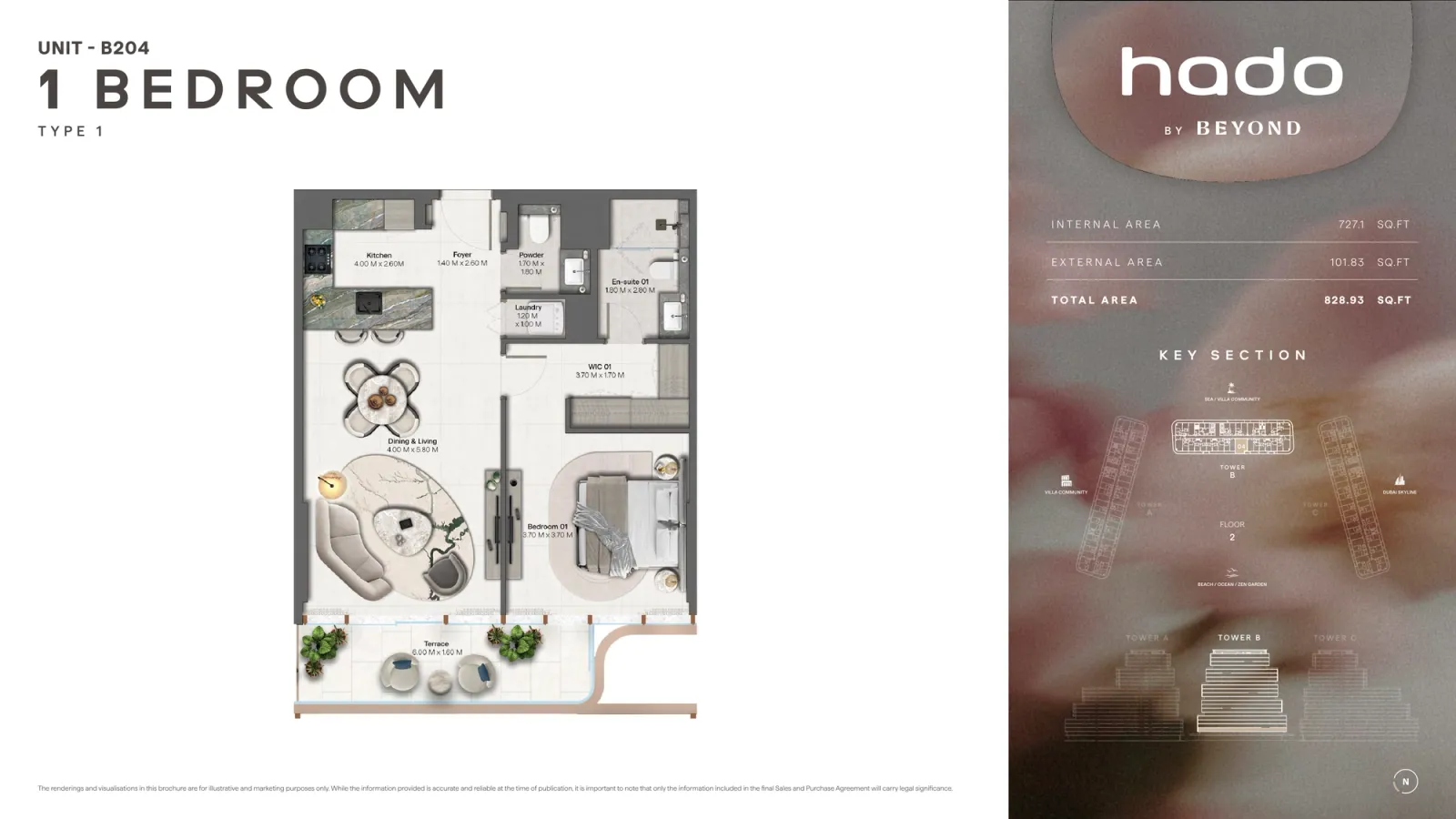 Floor plan for Type 1