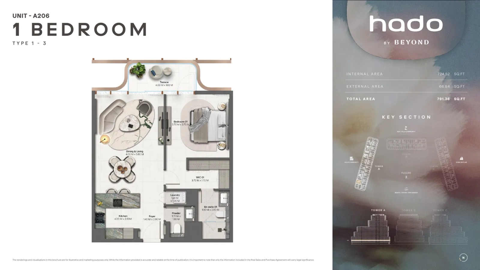 Floor plan for Type 1.3