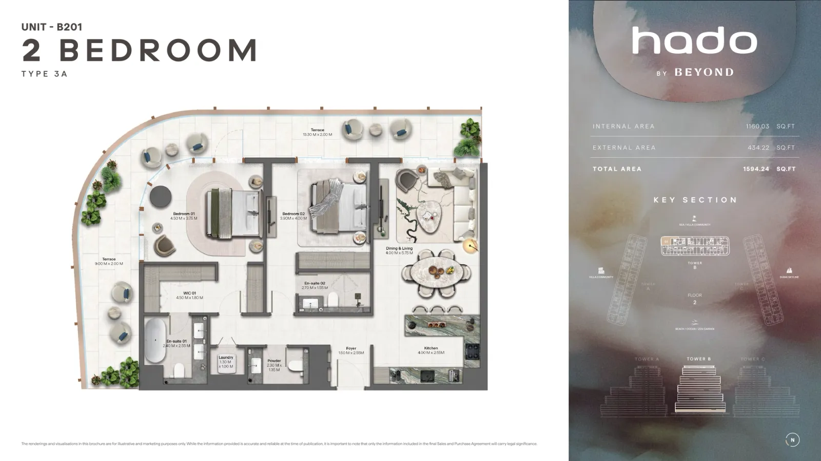 Floor plan for Type 3A