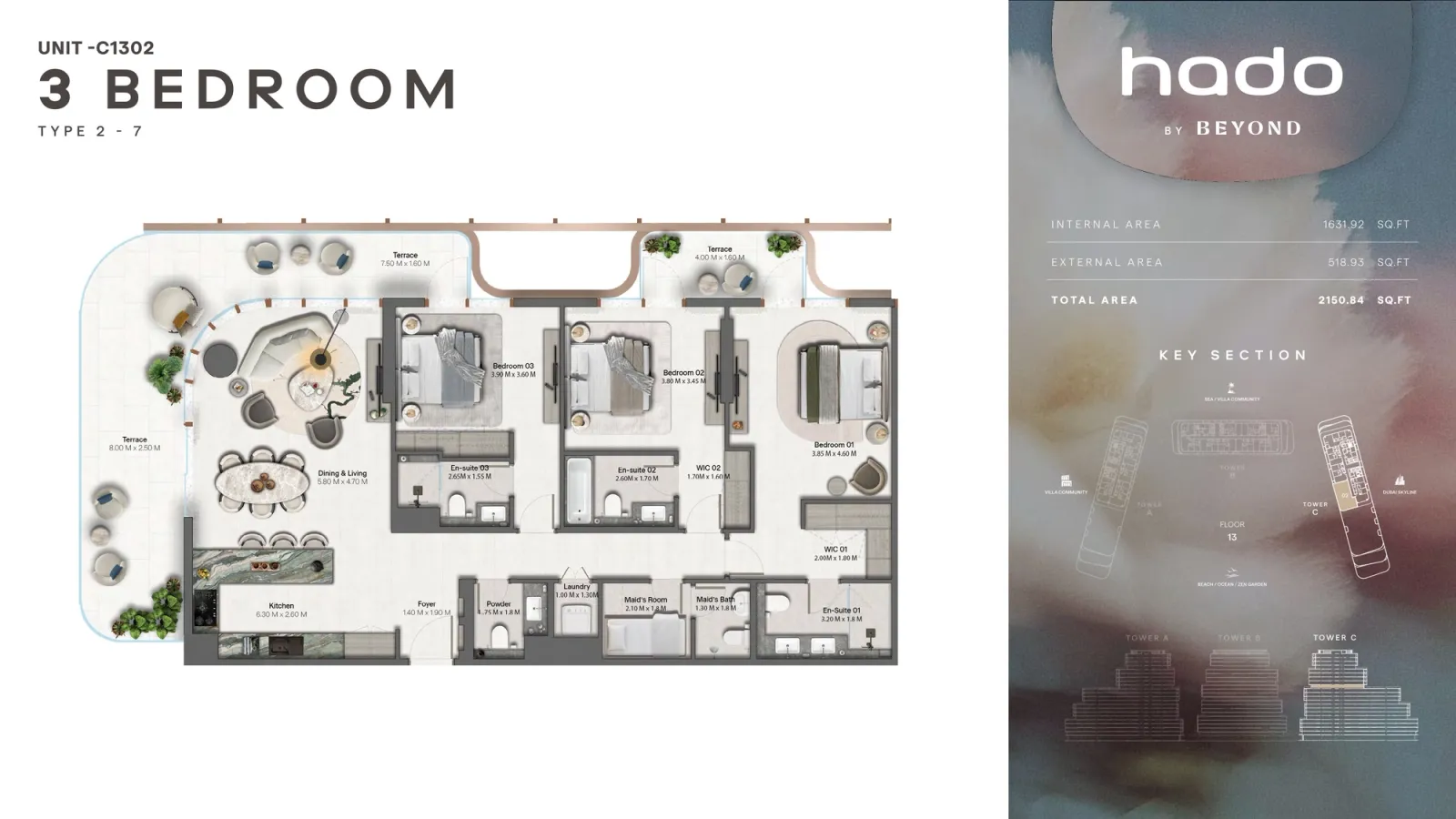 Floor plan for Type 2.7