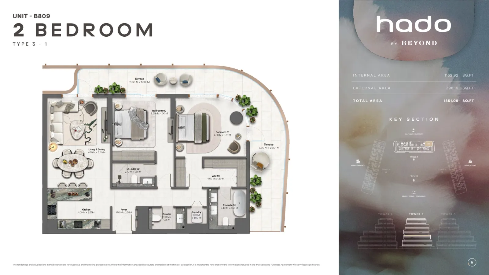 Floor plan for Type 3.1