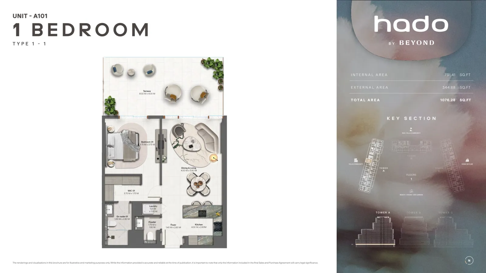 Floor plan for Type 1.1