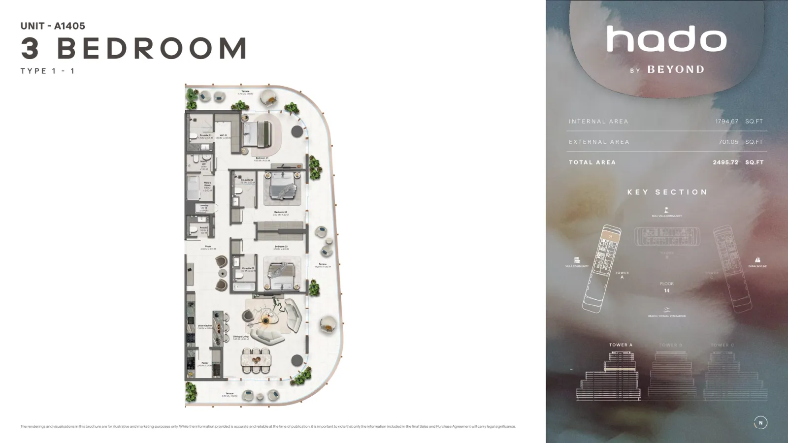 Floor plan for Type 1.1