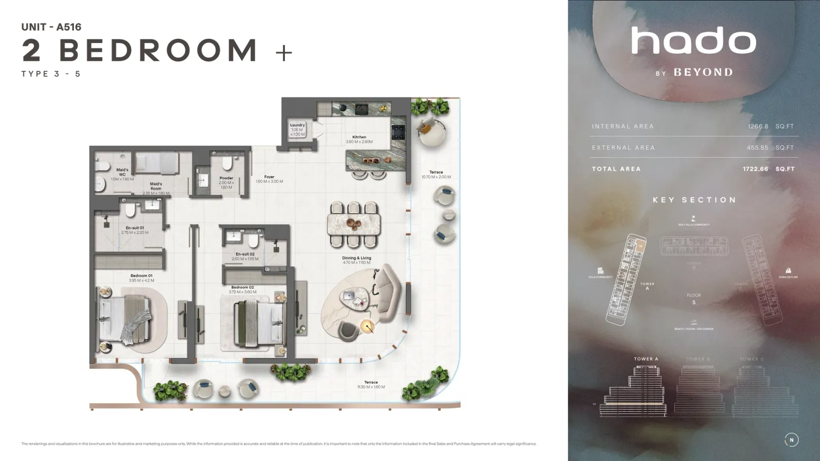 Floor plan for Type 3.5A