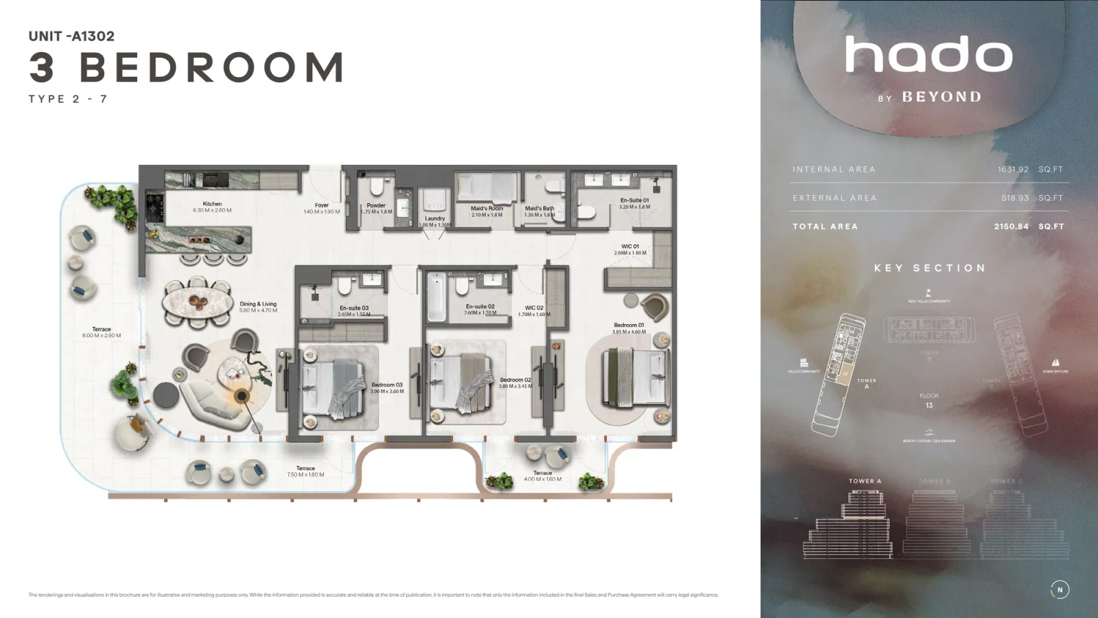 Floor plan for Type 2.7
