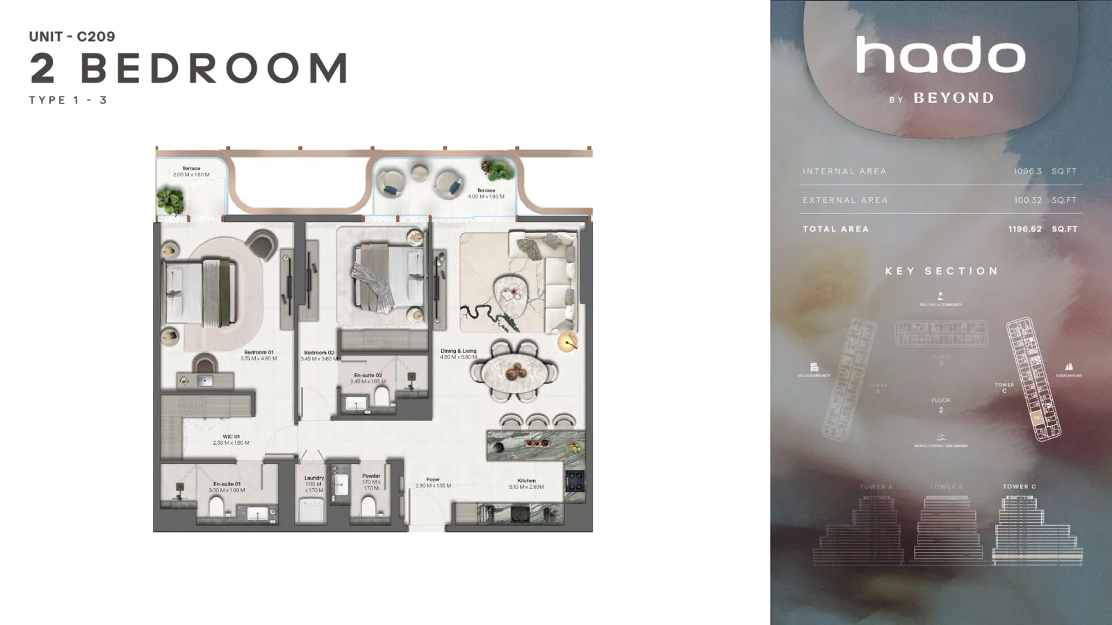 Floor plan for Type 1.3